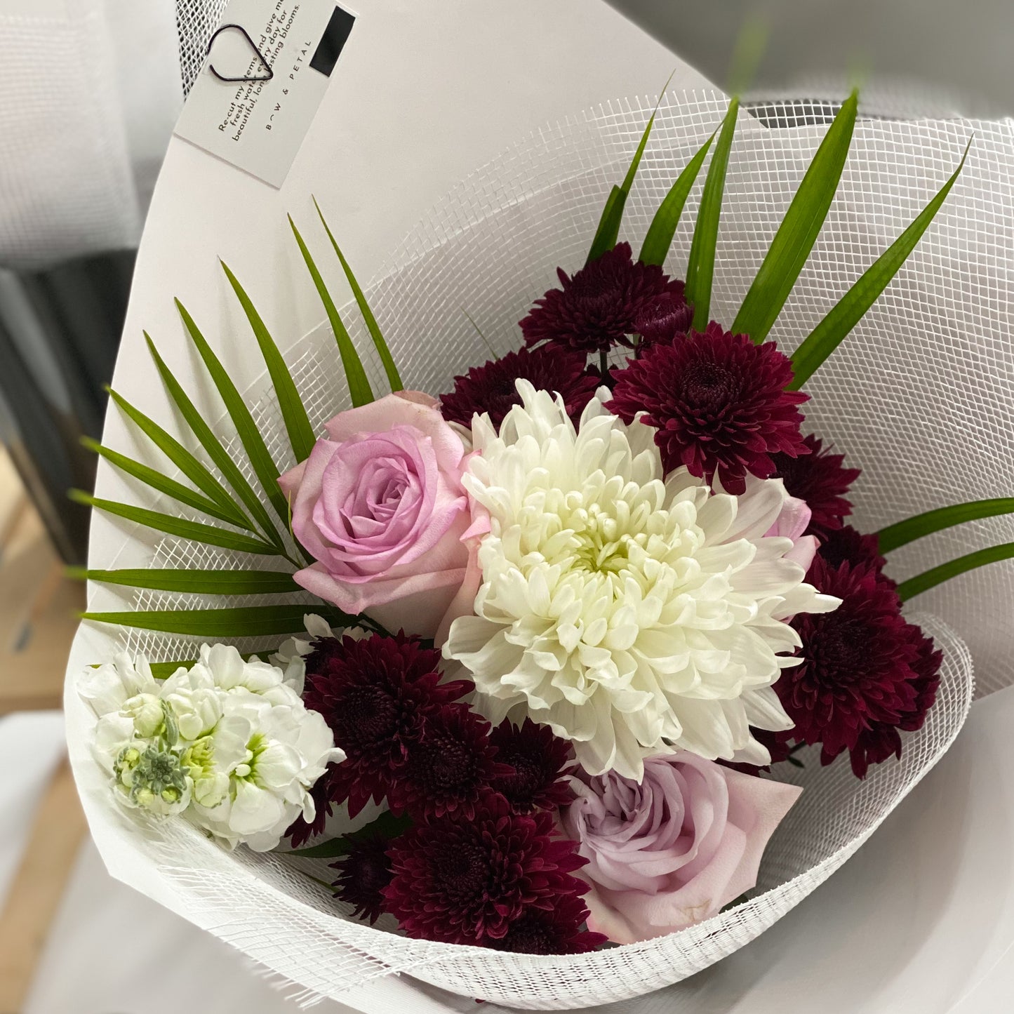 Beautiful fresh flower bouquet made by our designer florist. Same day New Plymouth flower delivery available.