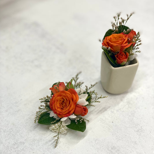 Custom Fresh Flower Corsage and/or Buttonhole