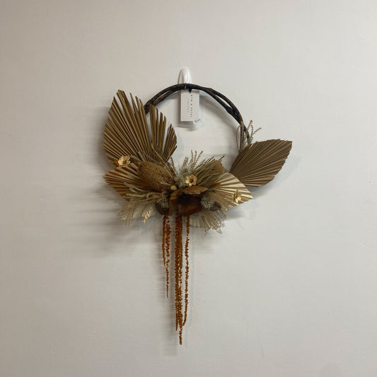 Dried flower wreath, new plymouth